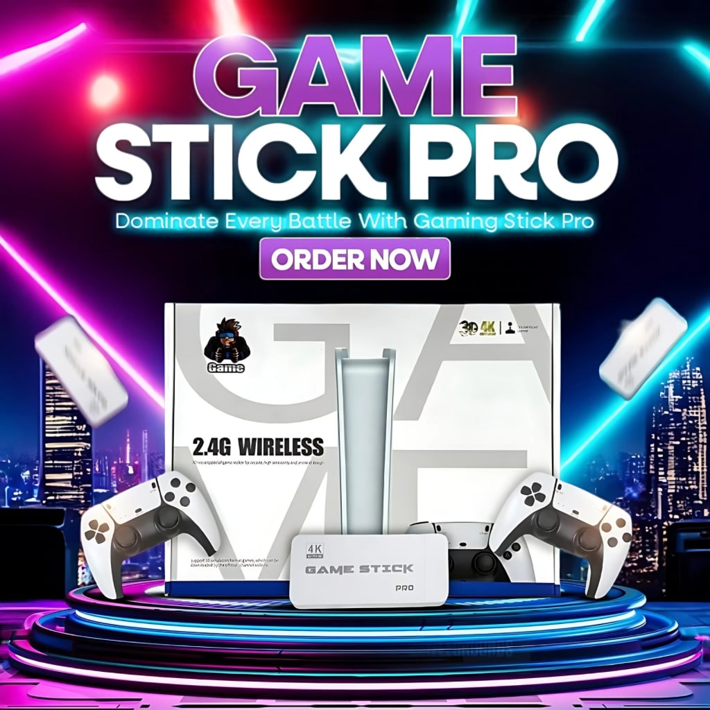 Arcadia Boxx™ Retro Game Stick Pro+ 2 Wireless Controllers